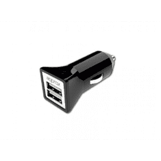 Approx appUSBCAR31B Szivargyújtós/ autós töltő 2 x USB2.0 fekete (appUSBCAR31B)