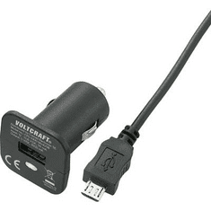Voltcraft Szivargyújtó USB töltő adapter, Micro USB kábellel 12V/5VDC 2400mA CPS-2400 (CPS-2400)