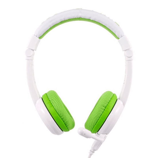 BuddyPhones School+ sztereó headset zöld-fehér (BP-SCHOOLP-GREEN) (BP-SCHOOLP-GREEN)