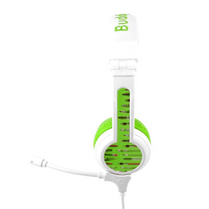 BuddyPhones School+ sztereó headset zöld-fehér (BP-SCHOOLP-GREEN) (BP-SCHOOLP-GREEN)