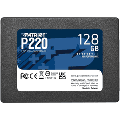 128GB Patriot 2,5" P220 SSD meghajtó (P220S128G25)