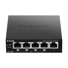 D-LINK DGS-1005P/E 10/100/1000Mbps 5 portos PoE+ switch (DGS-1005P/E)