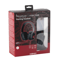 Konix Drakkar Mistlur gaming headset fekete (KX-DK-GH-MLUR-PC) (KX-DK-GH-MLUR-PC)