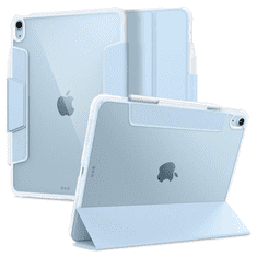 Spigen Apple iPad Air (2020) / iPad Air (2022), mappa tok, légpárnás sarok, közepesen ütésálló, Apple Pencil tartóval, Smart Case, Ultra Hybrid Pro, átlátszó/kék (110338)