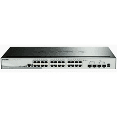 D-LINK DGS-1510 Vezérelt L3 Gigabit Ethernet (10/100/1000) Fekete (DGS-1510-28X/E)