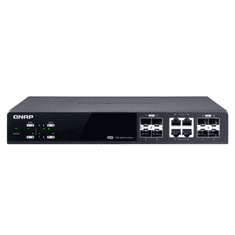 QNAP QSW-M804-4C hálózati kapcsoló Vezérelt 10G Ethernet (100/1000/10000) Fekete (QSW-M804-4C)