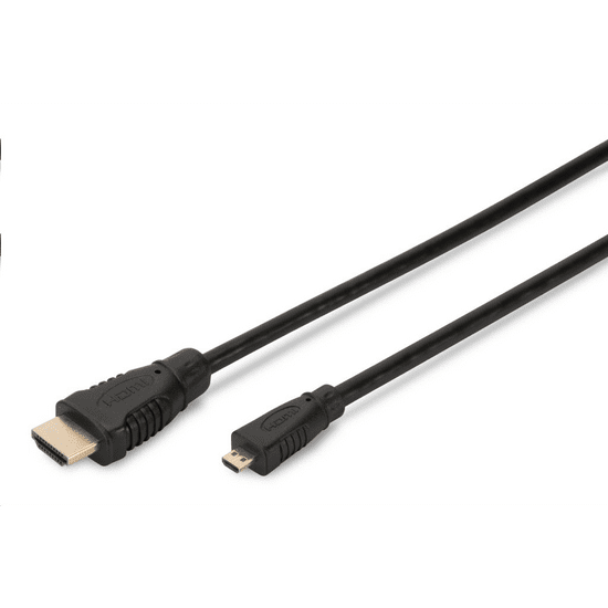 Assmann AK-330109-020-S Micro HDMI D -> HDMI A kábel M/M 2m (AK-330109-020-S)