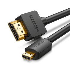 Ugreen HD127 Micro HDMI - HDMI 4K 3D kábel 1m, fekete (30148) (UG30148)