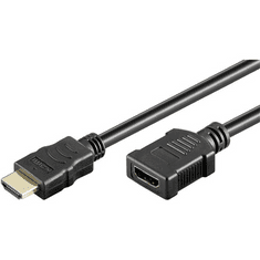 Goobay HDMI M/F video jelkábel hosszabbító 5m fekete (WENT31939) (WENT31939)
