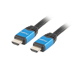 Lanberg HDMI összekötő kábel 1.8m fekete-kék (CA-HDMI-20CU-0018-BL) (CA-HDMI-20CU-0018-BL)