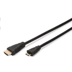 Assmann AK-330106-020-S HDMI kábel C-A típusú M/M 2m (AK-330106-020-S)