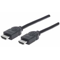 Manhattan High Speed HDMI Ethernet kábel 5m fekete (323239) (323239)