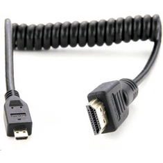 Atomos Micro HDMI - Micro HDMI kábel spirál 30cm (ATOMCAB015) (ATOMCAB015)