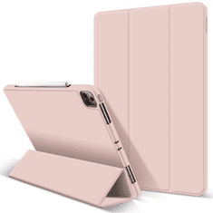 TokShop Apple iPad Pro 11 (2020 / 2021 / 2022), mappa tok, Apple Pencil tartóval, Smart Case, rózsaszín (110428)