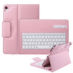 TokShop Apple iPad Pro 11 (2018), Bluetooth billentyűzetes mappa tok, rózsaszín (RS83864)