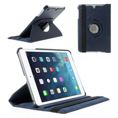 TokShop Apple iPad Mini / iPad Mini Retina / iPad Mini 3, mappa tok, elforgatható (360°), sötétkék (RS65588)