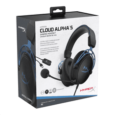HyperX Cloud Alpha S 3,5 Jack gamer headset fekete-kék (HX-HSCAS-BL/WW / 4P5L3AA) (HX-HSCAS-BL/WW)