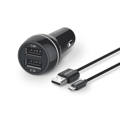 PHILIPS DLP2357U/10 autós USB töltő + micro USB kábel (DLP2357U/10)