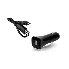 Alcatel autós töltő USB aljzat (5V / 1000mA + DC53 microUSB kábel) FEKETE (CC40 / CDB0000017C0) (CC40 / CDB0000017C0)