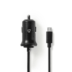 Nedis autós töltő 2.4 A Micro USB fekete (CCHAM240ABK) (CCHAM240ABK)