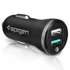 Spigen F27QC Qualcomm Quick Charge 3.0 autós töltő fekete (000CG20643) (000CG20643)