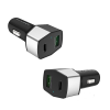 CELERITY autós töltő USB aljzat / Type-C aljzat (5V / 3000mA, PD gyorstöltés támogatás) EZÜST (5996457708253)