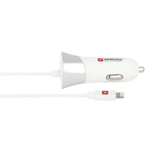 Skross autós USB töltő és Lightening USB kábel (SKR-CARCHARLIGHTNCAB / 2.900616) (2.900616)
