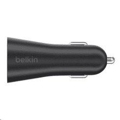Belkin Belkin 4.8A / 24 Watt autós töltő 2 USB port (kábel nélkül) (F8M930btBLK)
