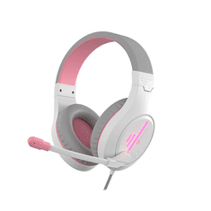 Meetion HP021 gaming headset fehér-rózsaszín (MT-HP021WP) (MT-HP021WP)