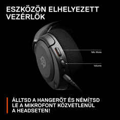SteelSeries Arctis Nova 1P gaming headset fekete (61611) (steelseries61611)