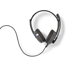 Nedis GHST200BK mikrofonos Gaming fejhallgató fekete (GHST200BK)