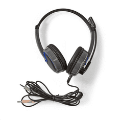 Nedis GHST200BK mikrofonos Gaming fejhallgató fekete (GHST200BK)
