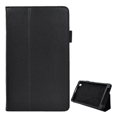 gigapack Tok álló, bőr hatású (FLIP, oldalra nyíló, asztali tartó funkció, prémium) FEKETE [Samsung Galaxy Tab Pro 8.4 LTE (SM-T325)] (5996457436897)