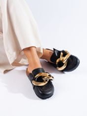 Amiatex Női papucs 101517 + Nőin zokni Gatta Calzino Strech, fekete, 36