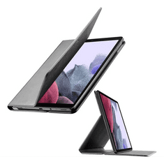 CellularLine FOLIO tok álló, bőr hatású (FLIP, oldalra nyíló, TRIFOLD asztali tartó funkció) FEKETE [Samsung Galaxy Tab A7 Lite LTE (SM-T225)] (FOLIOGTABA7LITEK)