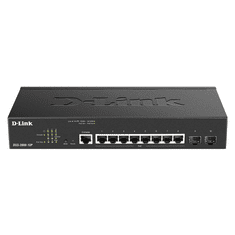 D-LINK DGS-2000-10P hálózati kapcsoló Vezérelt L2/L3 Gigabit Ethernet (10/100/1000) Ethernet-áramellátás (PoE) támogatása 1U Fekete (DGS-2000-10P)