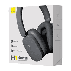 BASEUS Bowie H1 Bluetooth 5.0 fejhallgató szürke (NGTW230013 ) (NGTW230013)