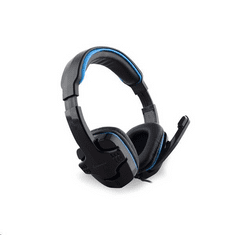 Rampage SN-R9 mikrofonos fejhallgató fekete-kék (15119) (15119)