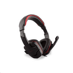 Rampage SN-R9 mikrofonos fejhallgató fekete-piros (15120) (15120)