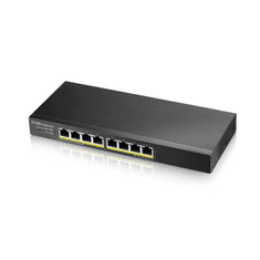 Zyxel GS1915-8EP Vezérelt L2 Gigabit Ethernet (10/100/1000) Ethernet-áramellátás (PoE) támogatása Fekete (GS1915-8EP-EU0101F)