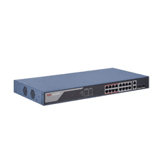 Hikvision 10/100 16x PoE + 2x gigabit combo menedzselhető switch (DS-3E1318P-EI) (DS-3E1318P-EI)