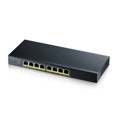 Zyxel GS1900-8HP v3 PoE Vezérelt L2 Gigabit Ethernet (10/100/1000) Ethernet-áramellátás (PoE) támogatása Fekete (GS1900-8HP-EU0103F)