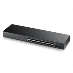 Zyxel GS-1900-24 v2 Vezérelt L2 Gigabit Ethernet (10/100/1000) 1U Fekete (GS1900-24-EU0102F)