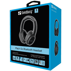 Sandberg Play n Go Bluetooth headset fekete (126-37) (126-37)