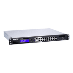 QNAP QGD-1600P Vezérelt Gigabit Ethernet (10/100/1000) Ethernet-áramellátás (PoE) támogatása 1U Fekete, Szürke (QGD-1600P-4G)