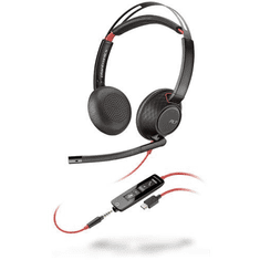 Poly Blackwire 5220 Headset Vezetékes Fejpánt Iroda/telefonos ügyfélközpont USB C-típus Fekete (207586-201)
