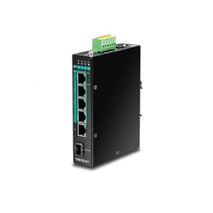 TRENDNET TI-PG541 10/100/1000 Mbps 5 portos PoE+ DIN-Rail Switch (TI-PG541)