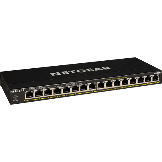 Netgear 16 portos gigabit switch (GS316P-100EUS) (GS316P-100EUS)