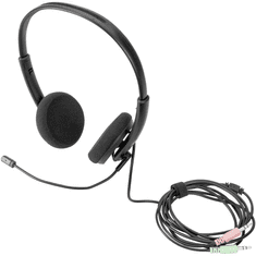Digitus DA-12202 mikrofonos fejhallgató fekete (DA-12202)