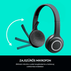 Logitech Headset H600 vezeték nélküli fejhallgató (981-000342) (981-000342)